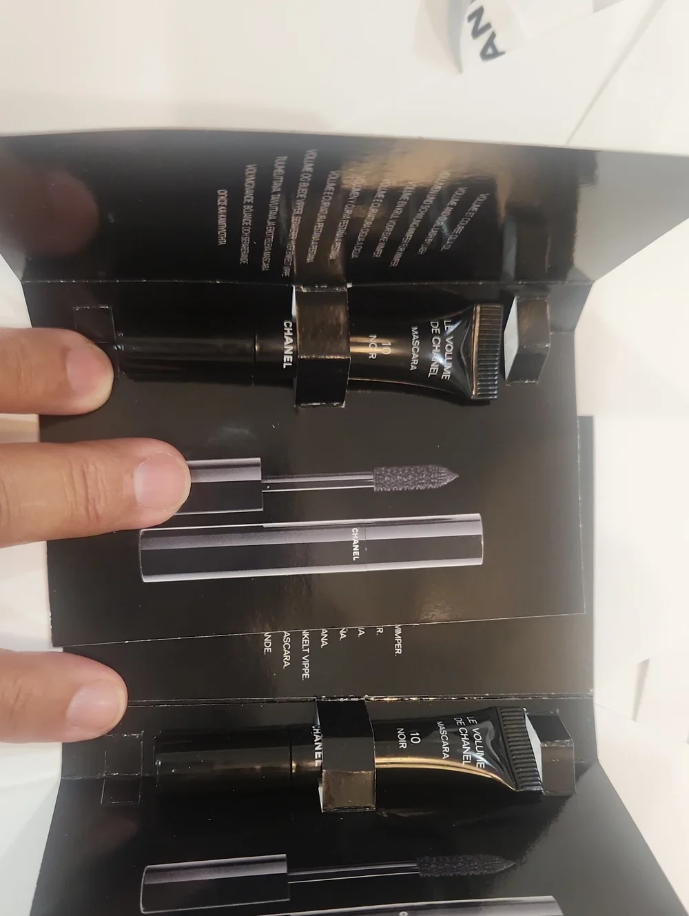 CHANEL 6xPerfume Spray 2xMascara Mini 2XLuxury Boxes 2xShip Boxes 1xBag Camellia